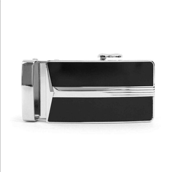 Men’s Leather Sliding Buckle Adjustable Belt - Picture 3 of 6